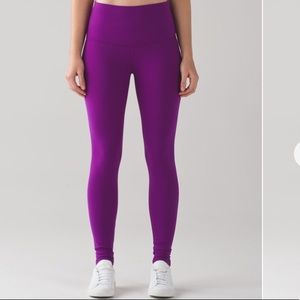 High Rise Purple Lululemon Leggings
